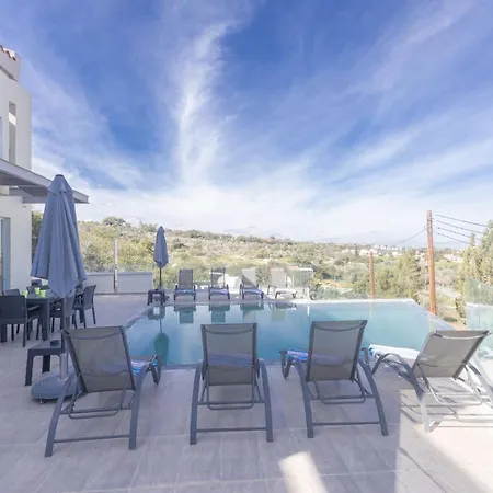 Villa Kypriana Sea Views Walk To & Strip Sleeps 8 Pool
