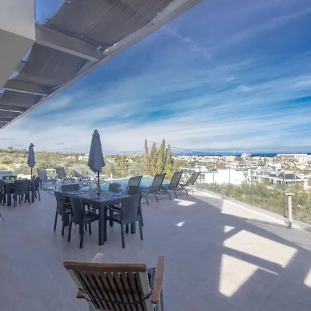 Kypriana Sea Views Walk To & Strip Sleeps 8 Pool Villa